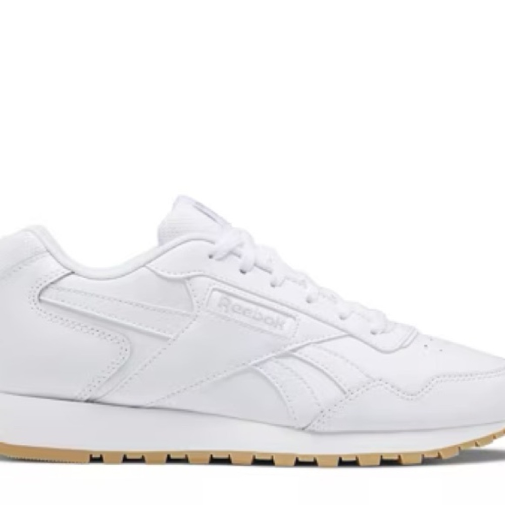 Reebok Glide All White Sneakers Gum Sole